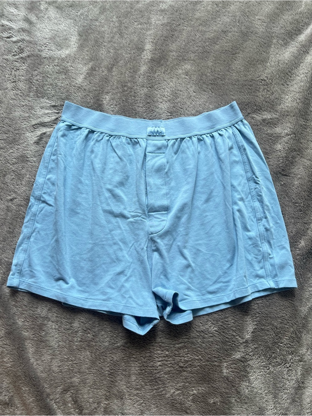 SKIMS Light Blue Women's Boxer Shorts